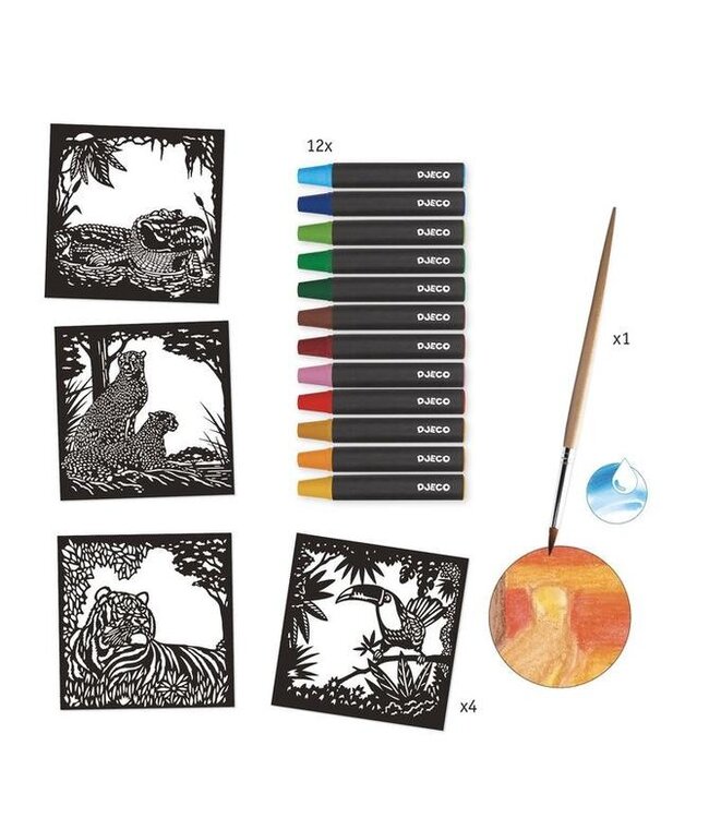 Djeco Aquarel Workshop Jachtluipaard