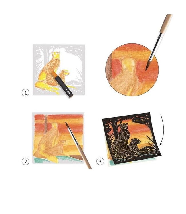 Djeco Aquarel Workshop Jachtluipaard