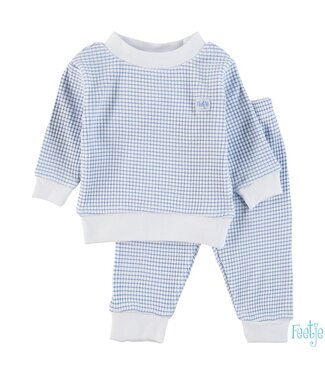 Feetje Feetje Wafelpyjama - Blue