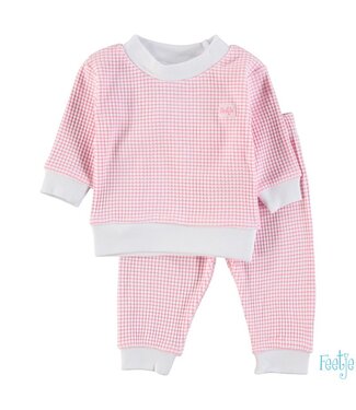 Feetje Feetje Wafelpyjama - Pink
