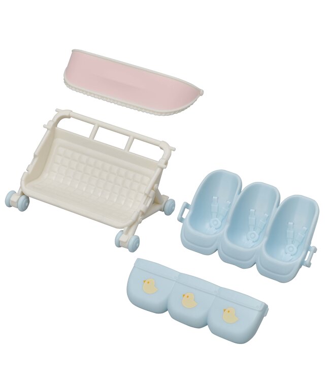 Sylvanian Families Triplets Stroller