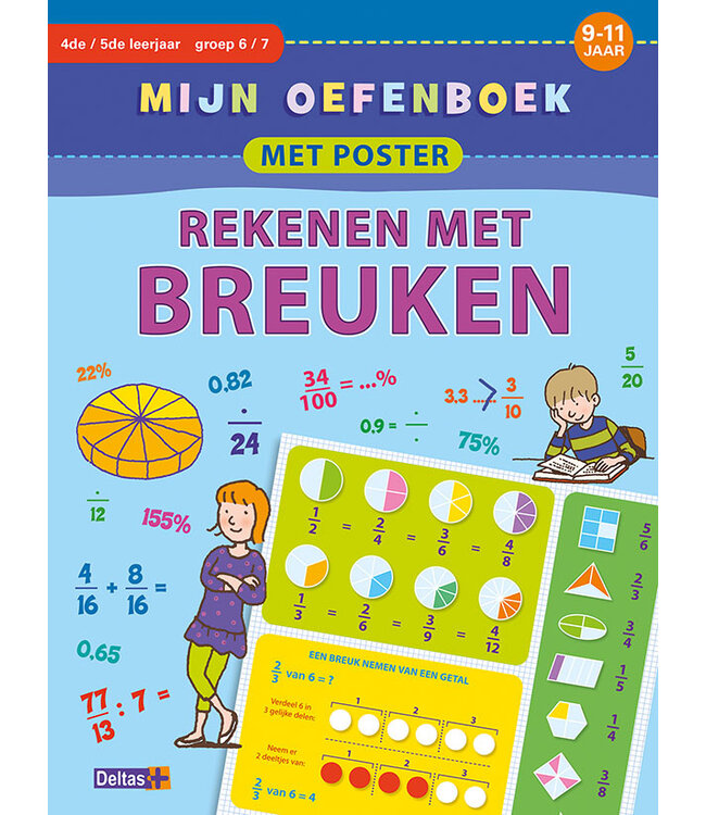 Deltas Oefenboek met poster Breuken 9-11