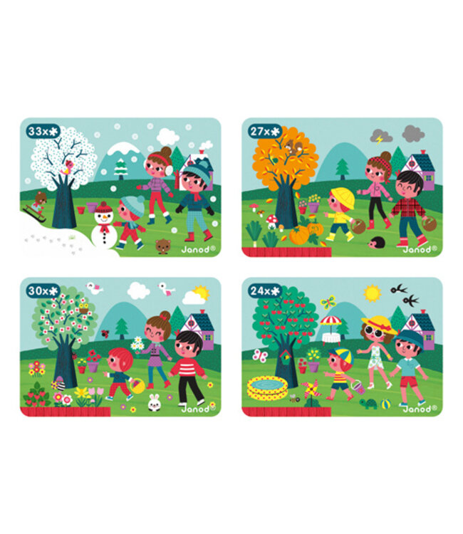 Janod Magneetboek  4 Seizoenen