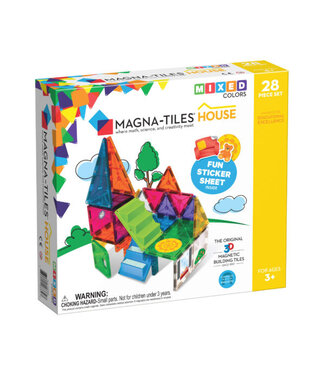 MAGNA-TILES Clear Colors 28 House