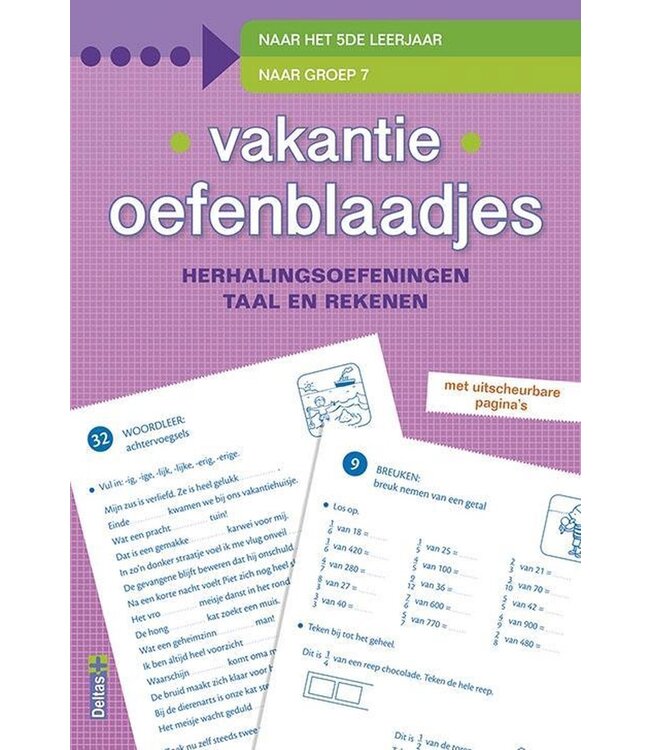 Deltas Vakantie oefenblaadjes groep 8