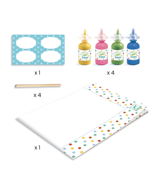 Djeco Verfset met sticks