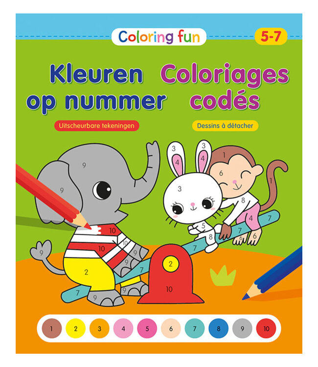 Deltas Kleuren op nummer 5-7 jaar