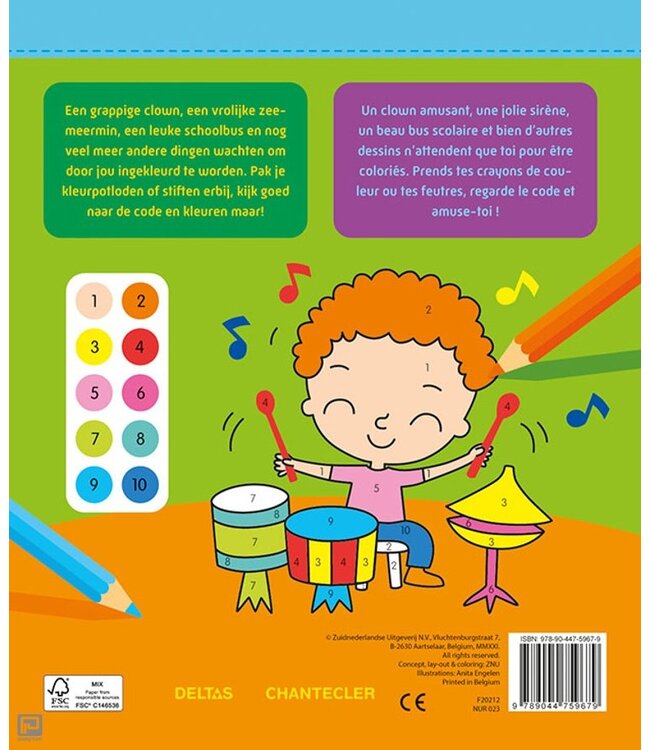 Deltas Kleuren op nummer 5-7 jaar