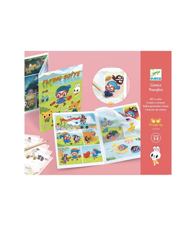 Djeco Sticker Stripboek Flying Sofye
