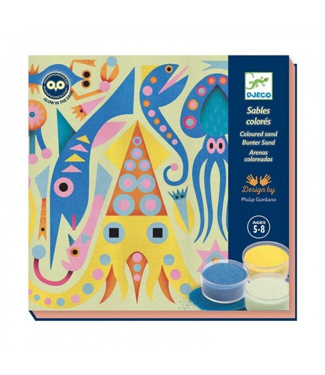Djeco Zandschilderij Zeedieren
