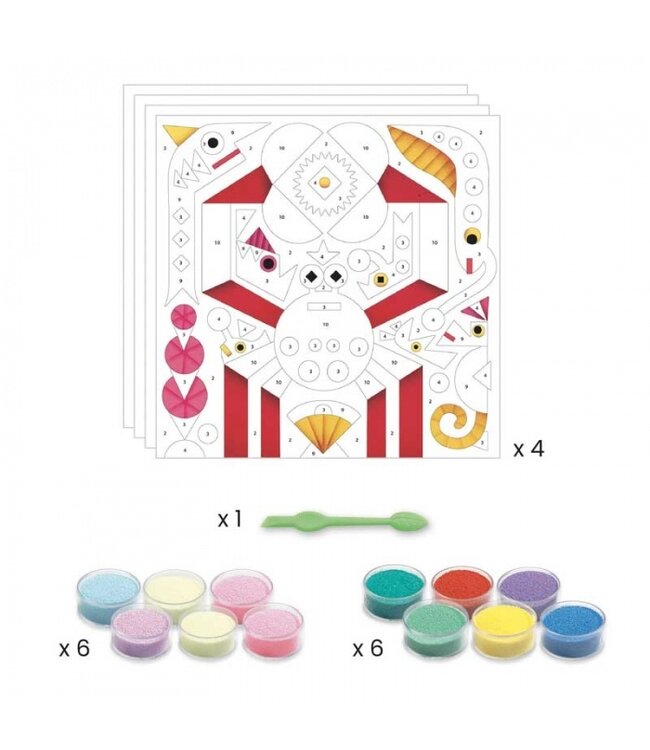 Djeco Zandschilderij Zeedieren