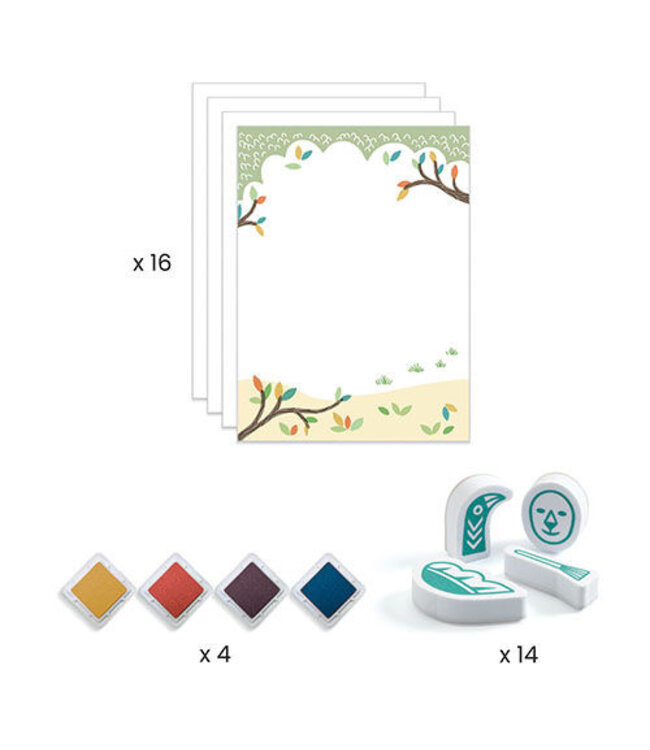 Djeco Stempelset Dieren