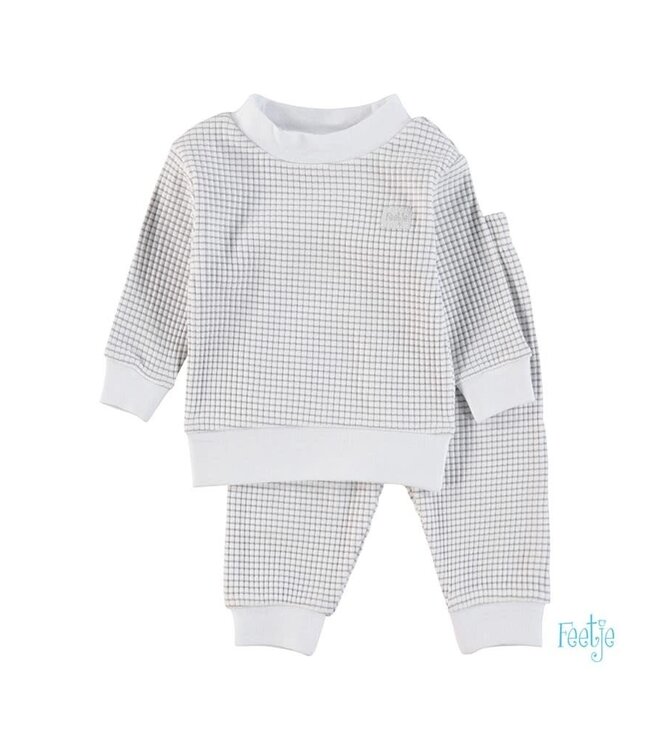 Feetje Feetje Wafelpyjama - Grey