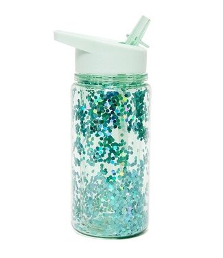 Petit Monkey Drinkfles Glitter Groen