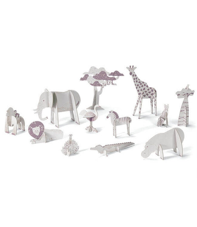 Djeco DIY 3D Knutselset - Savanne