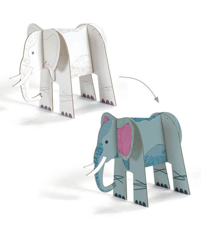 Djeco DIY 3D Knutselset - Savanne