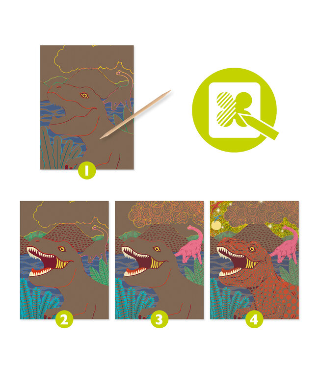 Djeco Scratch Dino