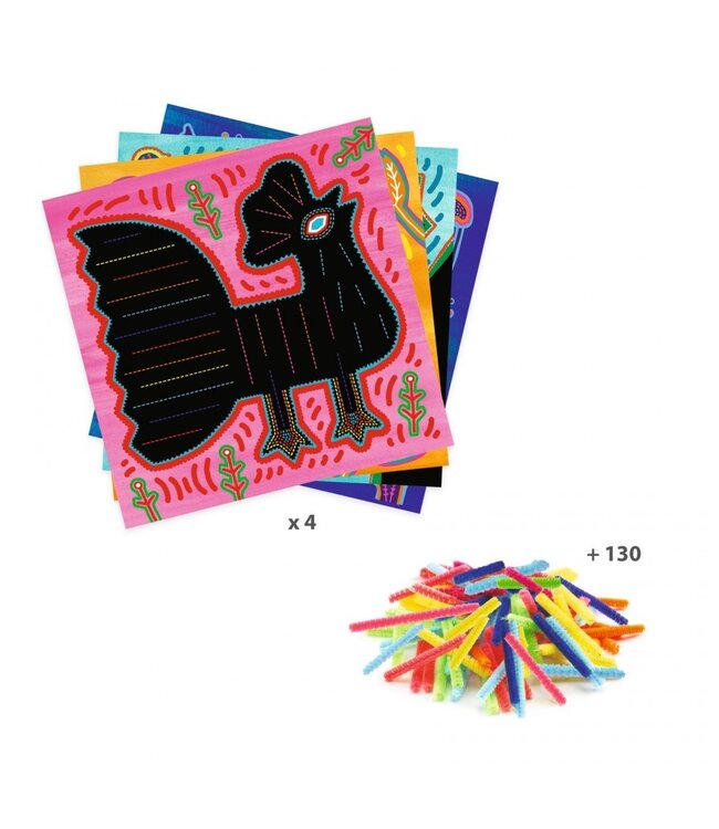 Djeco Knutselset Pijperager Vogels