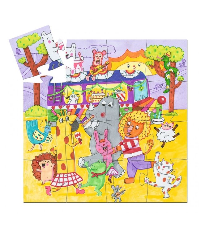 Djeco Puzzel Regenboogbus-16