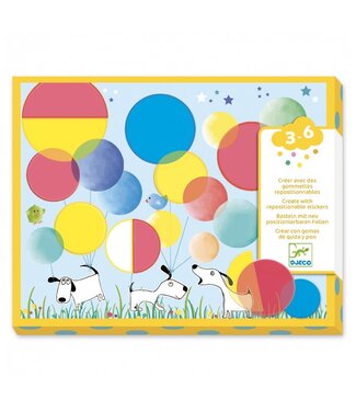 Djeco Doorzichtige Stickers Cirkels