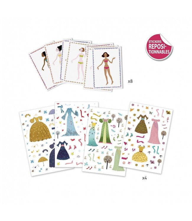 Djeco Stickers Dress-up Dames