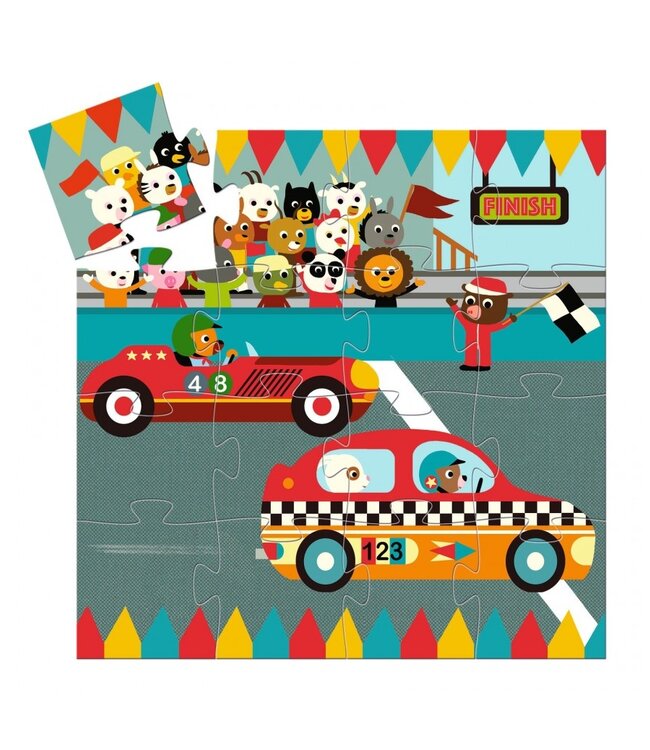 Djeco Puzzel Racewagen-16