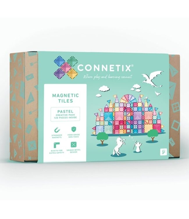 Connetix 120-delig Pastel Creative Pack
