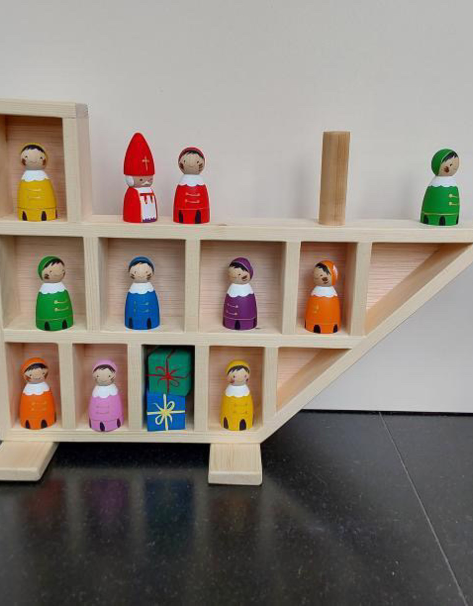 totaal hoed nauwkeurig Pegdoll Sinterklaas & Piet - Cedille Speelgoed