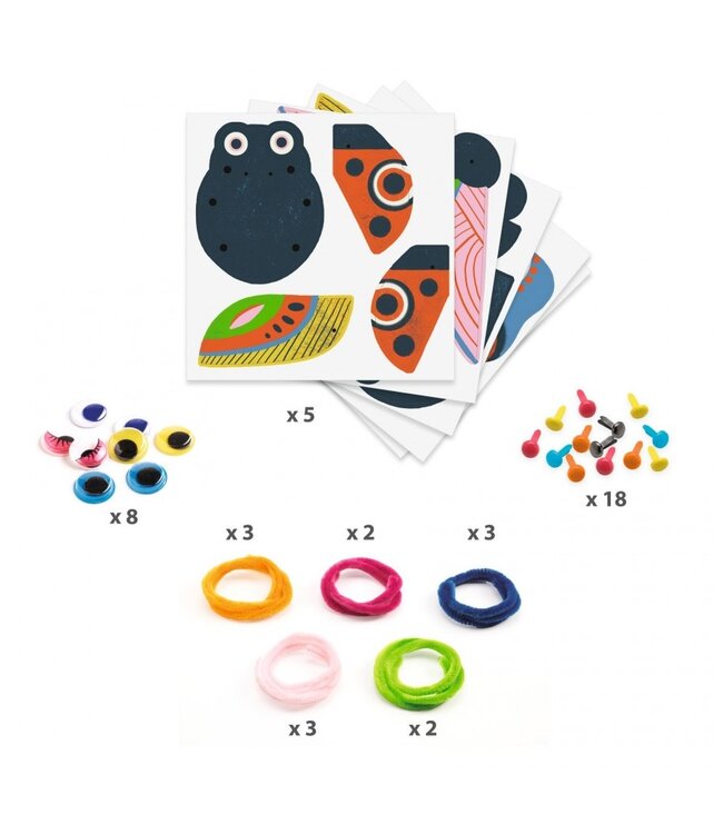Djeco DIY Pijperager Insecten