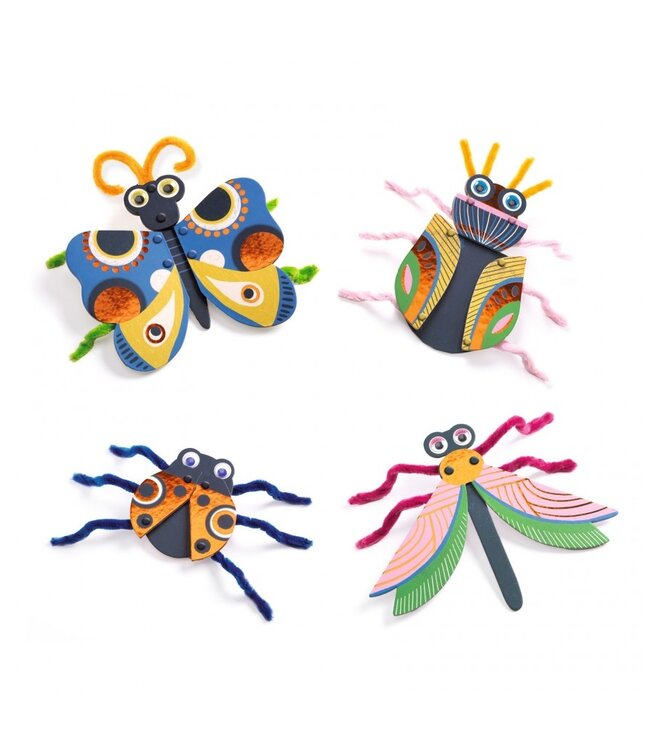 Djeco DIY Pijperager Insecten