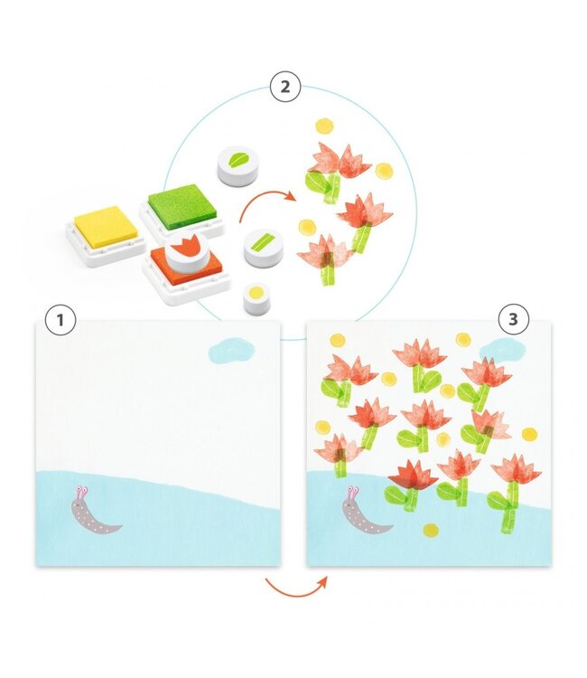 Djeco Stempels Bloemen