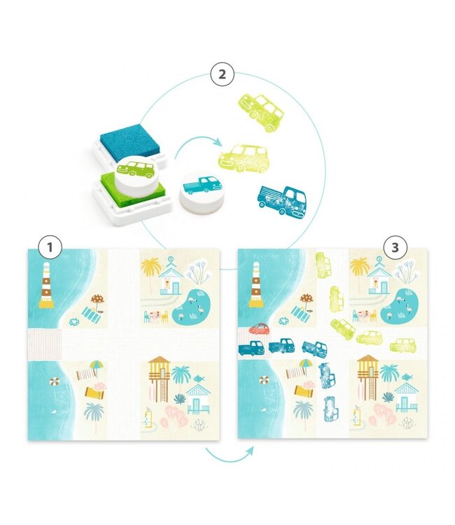 Djeco Stempelset Verkeer