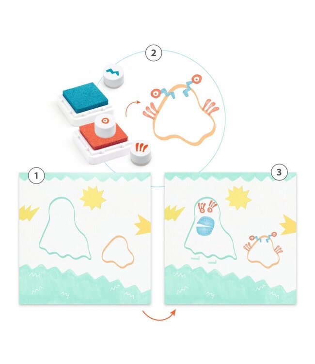 Djeco Stempelset Daarboven