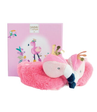 Doudou et Compagnie Slofjes Flamingo