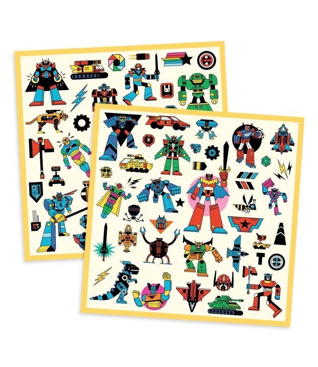 Djeco Stickers Metallic Robots