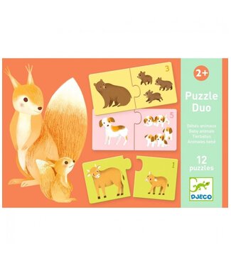 Djeco Puzzel Duo Baby Dier-12