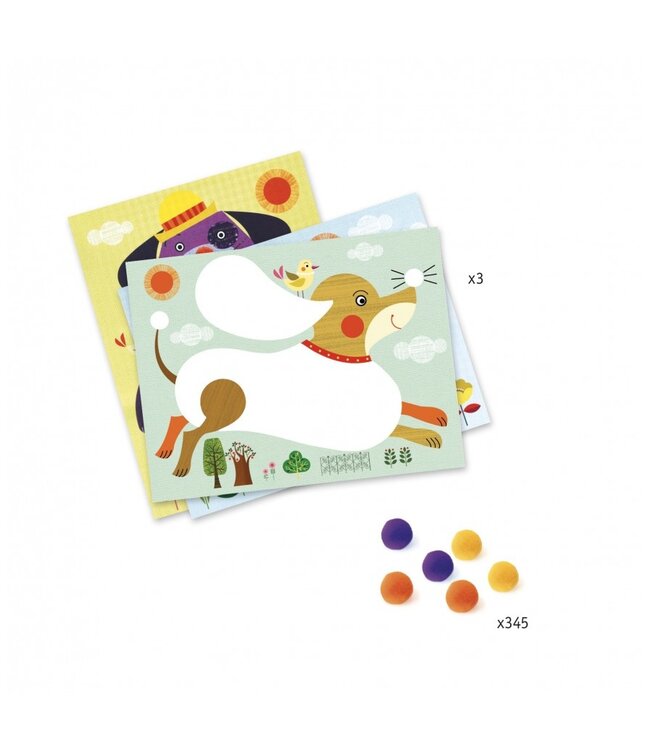 Djeco Knutselset Pompoms