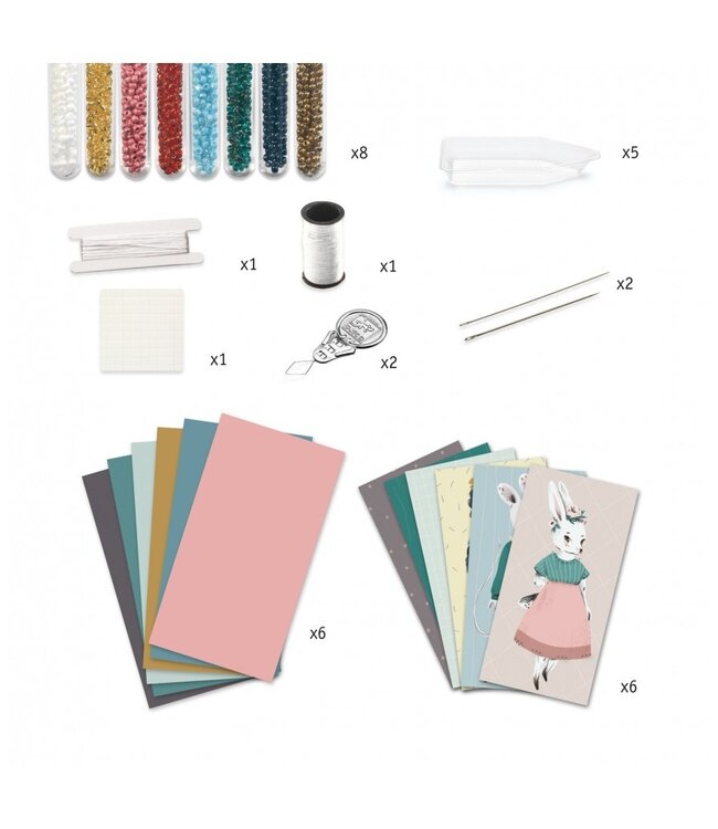 Djeco Borduur Kralen Kitty