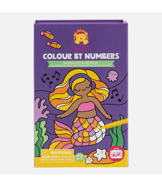 Tiger Tribe Colour by Numbers Mermaid & Friends