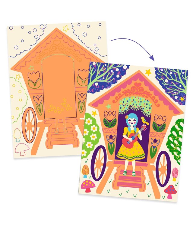 Djeco Scratch Grappige Huizen