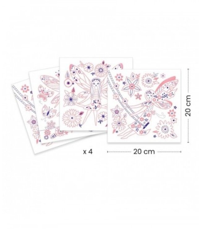 Djeco GGlanzende Kleurplaat Fee