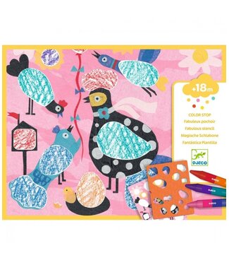 Djeco Sjabloon Tekenen Vogels