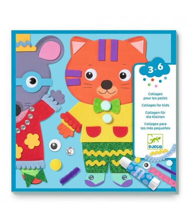Djeco Knutselset Collage Dieren