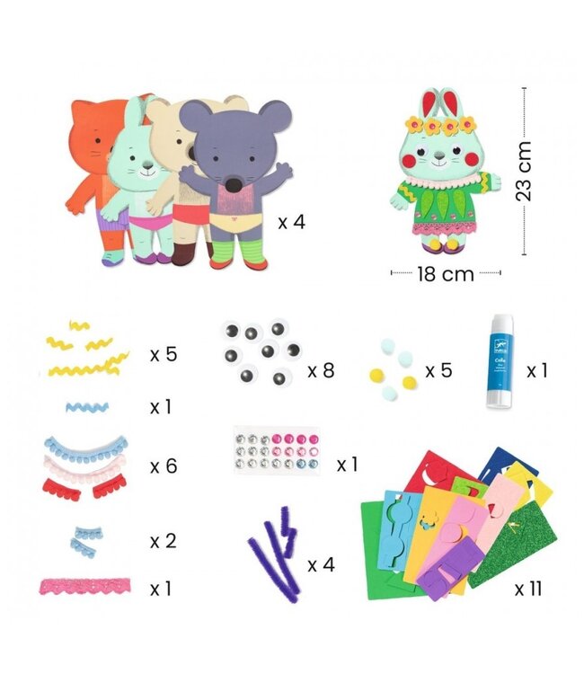 Djeco Knutselset Collage Dieren