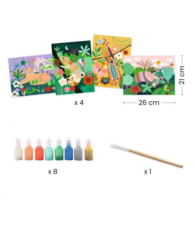 Djeco 3D Schilderen Regenwoud