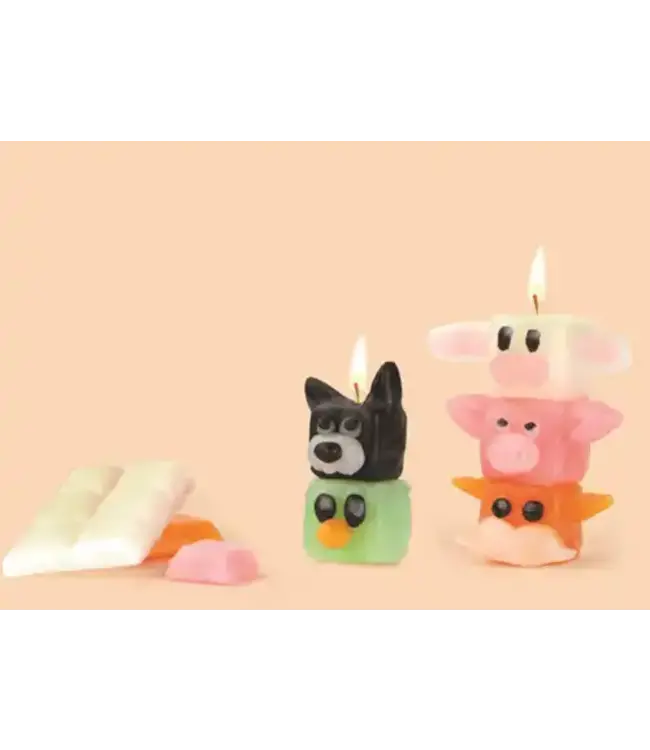 Creative Company Kaars set Dieren
