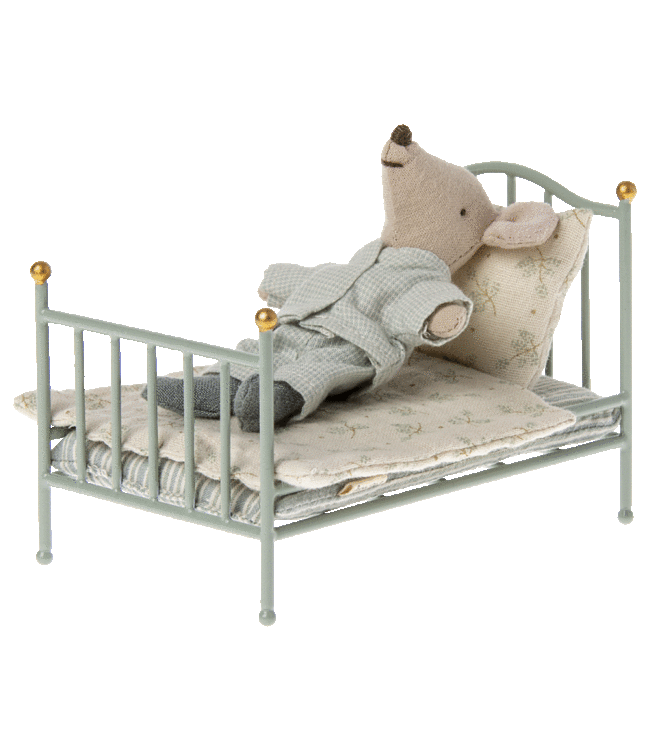 Maileg Vintage bed  Muis Mint