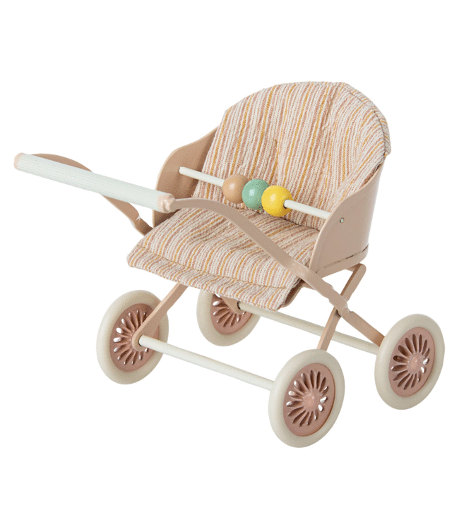 Maileg Kinderwagen Babymuisje Roze