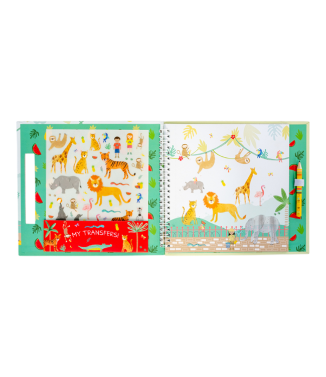 Floss & Rock Sticker/Transfer Boek Jungle