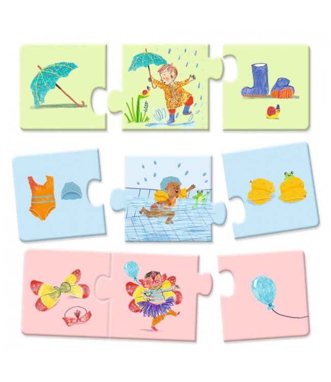 Djeco Puzzel Trio Dagelijks